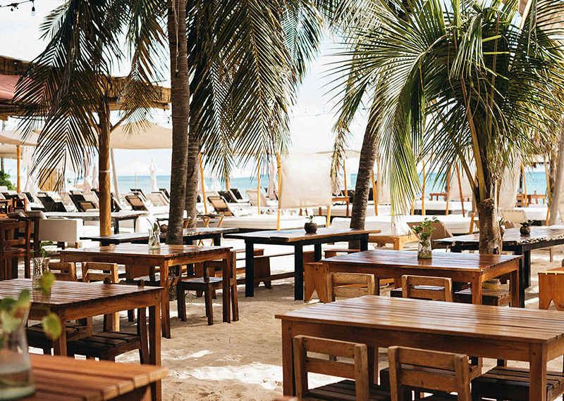 Beachside restaurant